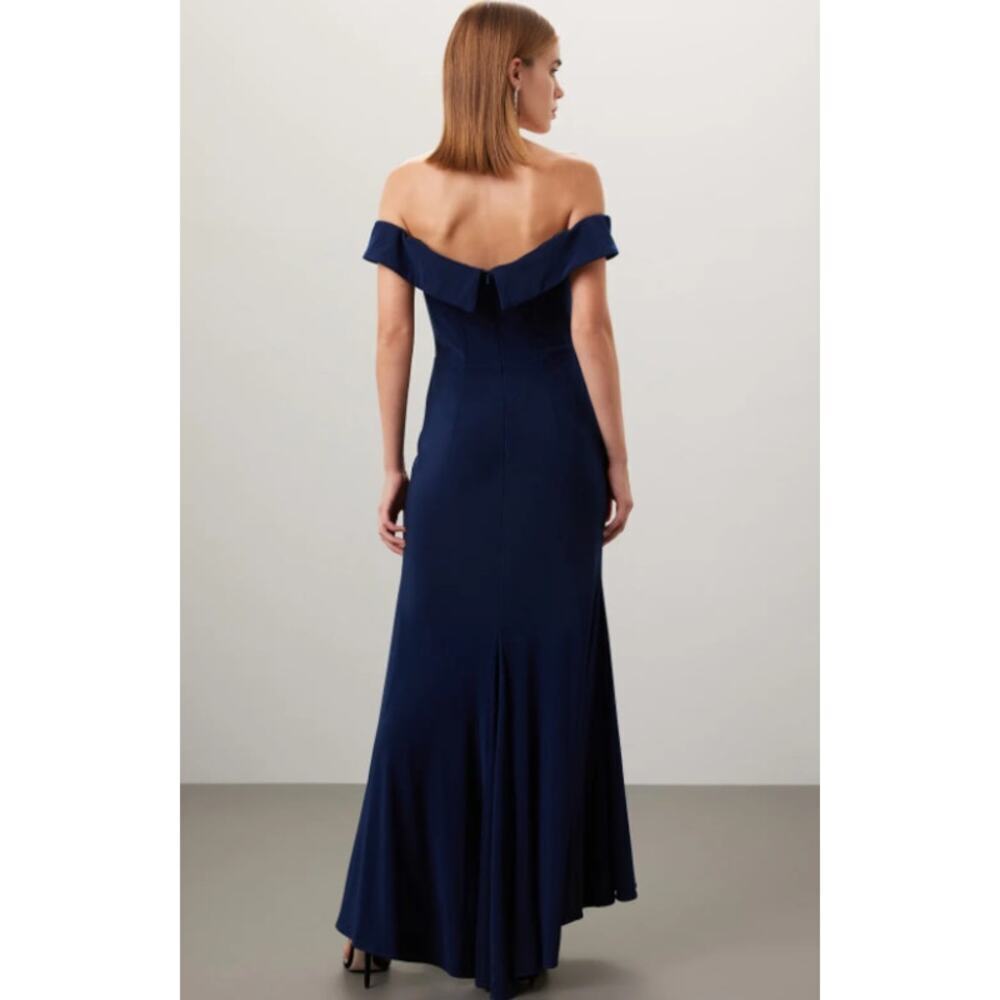 FAVIANA Blue Off The Shoulder Gown - Picture 3 of 10